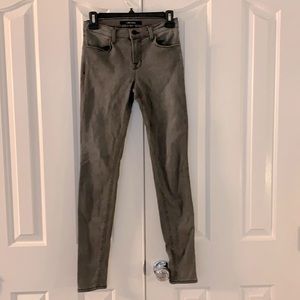 J brand super skinny grey jeans 26